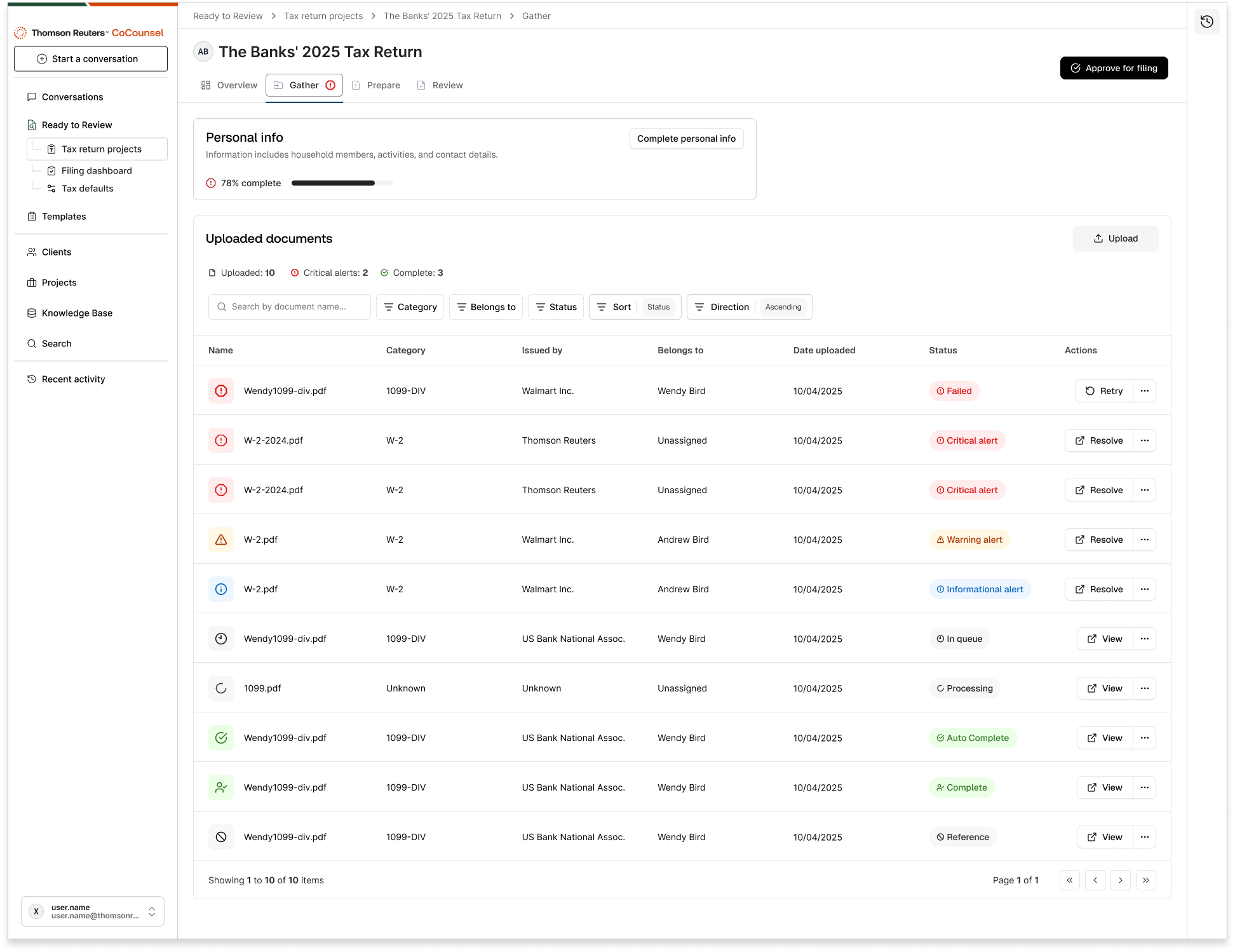 Intelligent Document Gathering